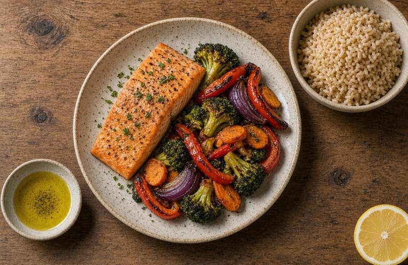 Weeknight dinner plate